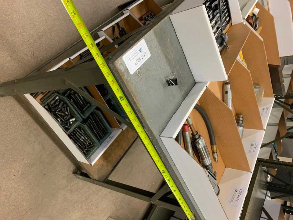 42"x 28" Two Shelf Wooden Table (Contents Not Included) - ELECTRIC POWER TOOLS