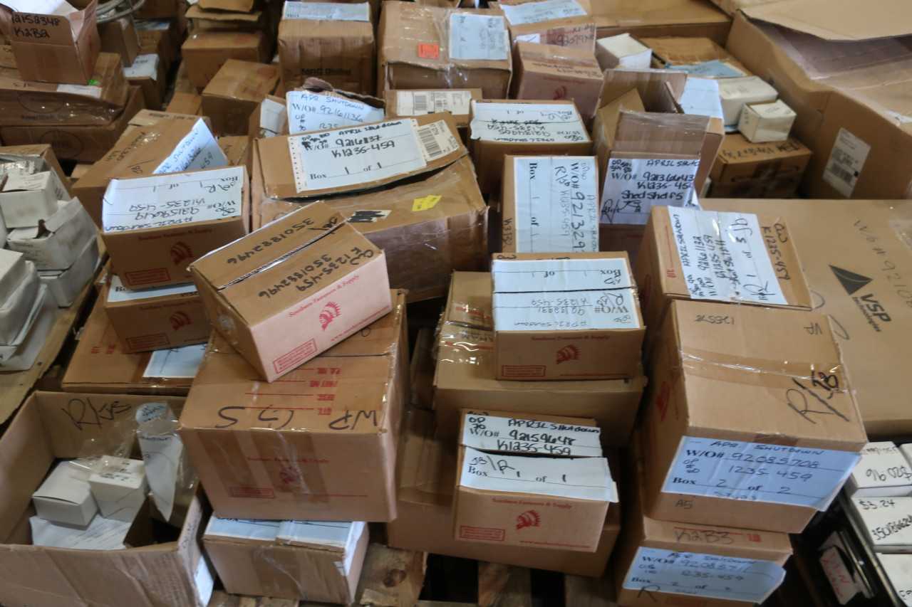8 PALLETS OF ASSORTED HARDWARE NUTS BOLTS - MISCELLANEOUS
