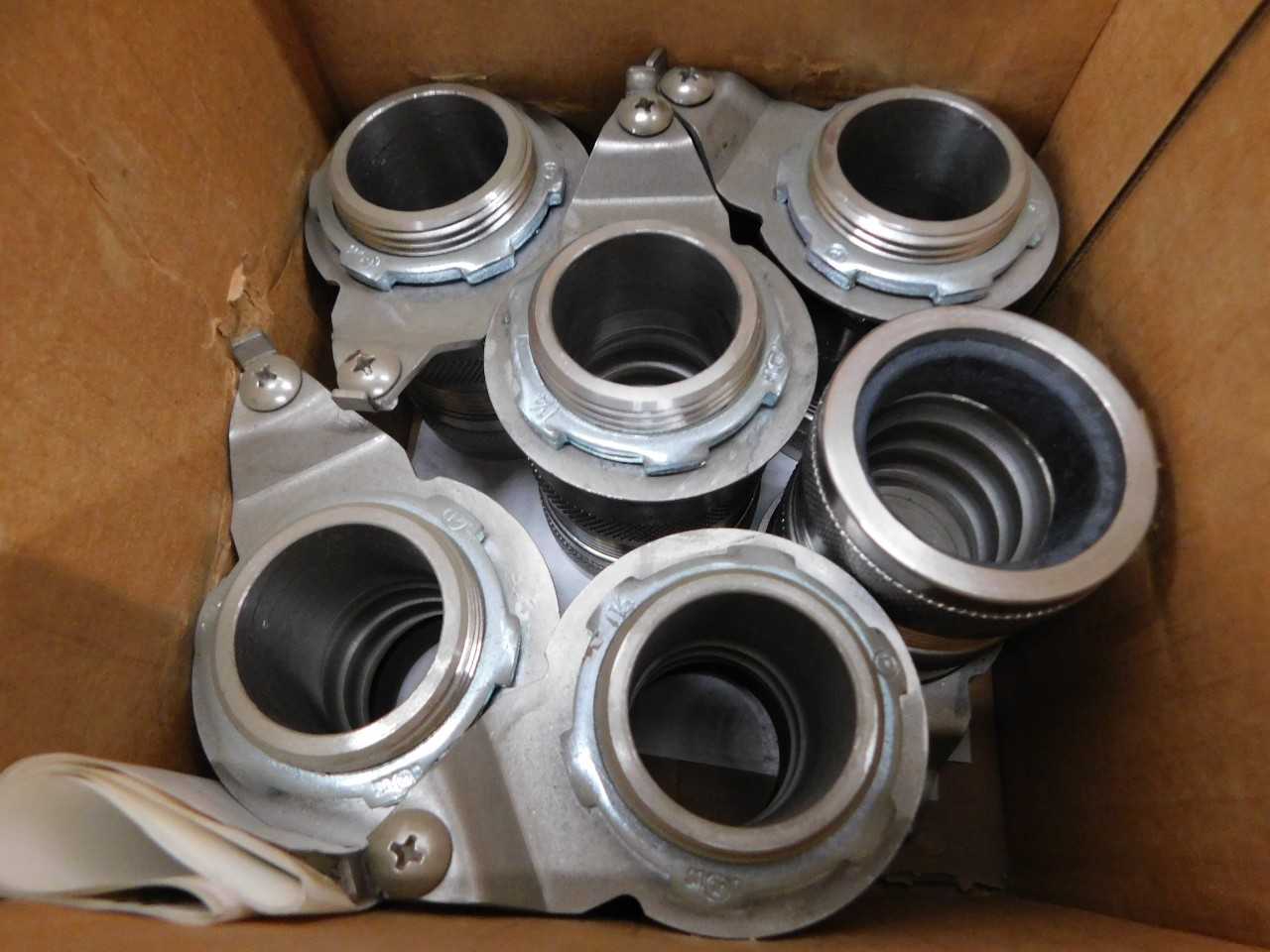 15 Partial Cases of Conduit Straps, Fasteners, Cable Connectors + Other Fittings - ELECTRICAL COMPONENTS
