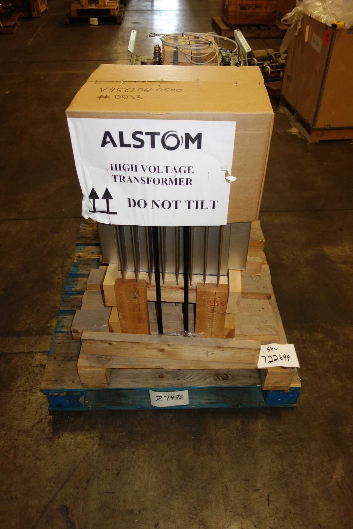 LOT OF 2 ALSTOM HIGH VOLTAGE TRANSFORMER 60KV 1000MA - CONTROL TRANSFORMERS