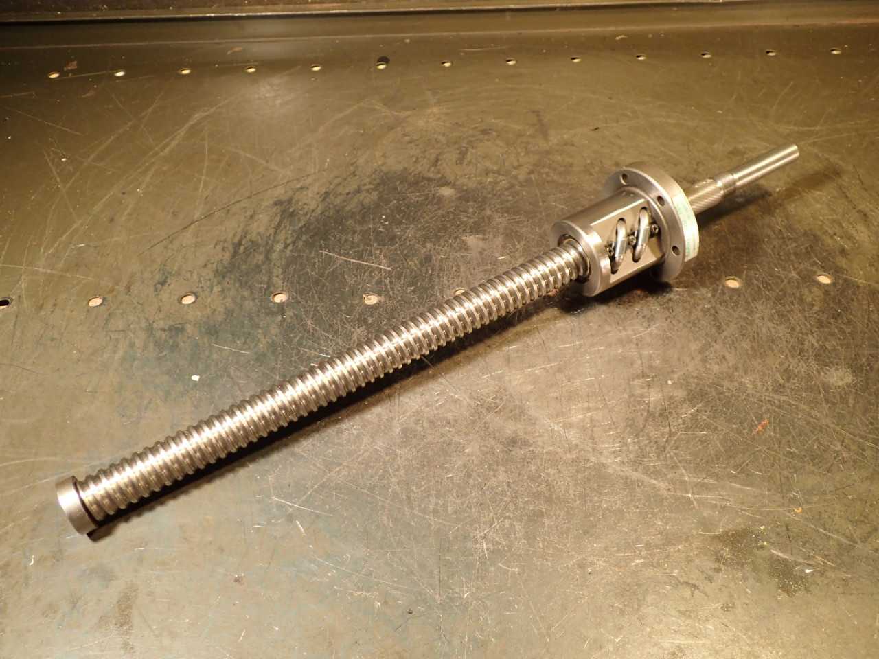 Barnes 5mm Pitch Ball Screw: 20mm Srcew OD, 250mm Travel, 425mm OAL - MACHINING ACCESSORIES & TOOLING