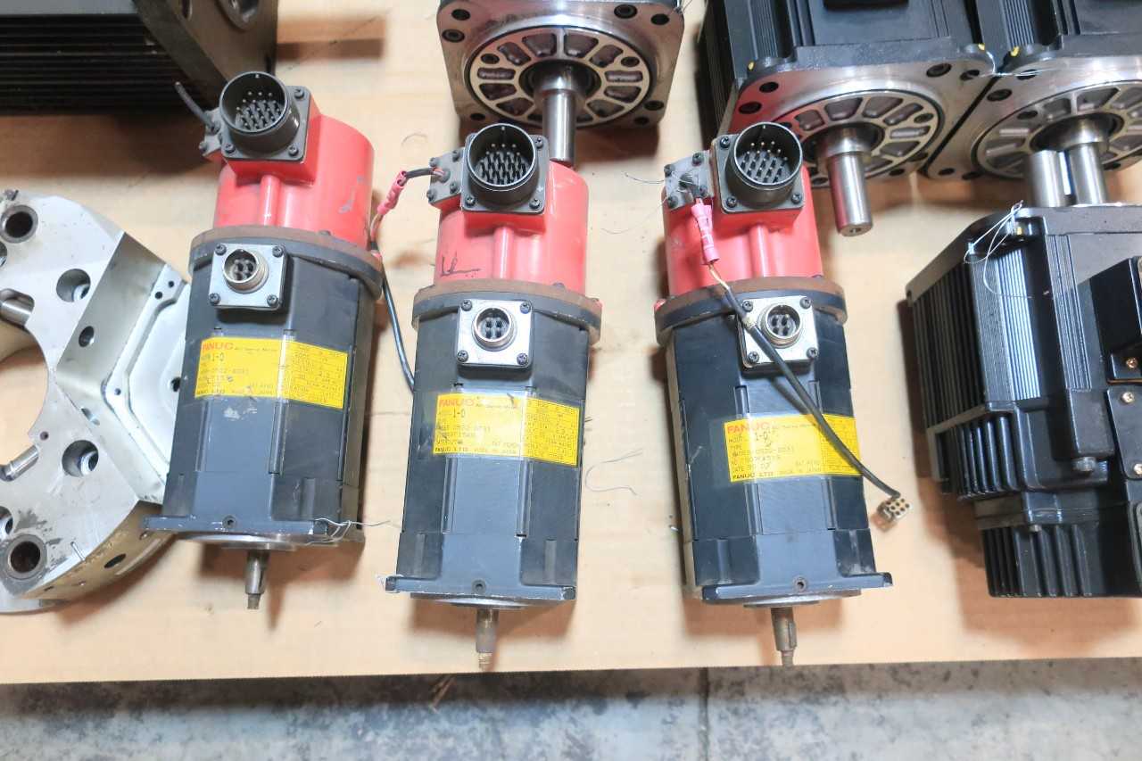1 PALLET OF ASSORTED ELECTRICAL - SERVO MOTORS,COMMUNICATION MODULE, SERVO CONTROLLER, - YASKAWA, FANUC, SPECTER - SERVO