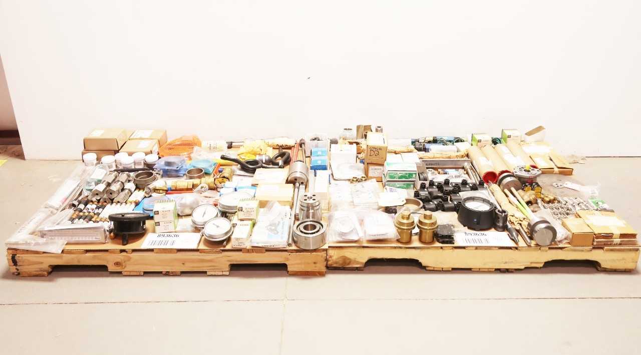 2 PALLETS OF ASSORTED PUMPS, VALVE PARTS, SOLENOID VALVE, FUSES - VALVES