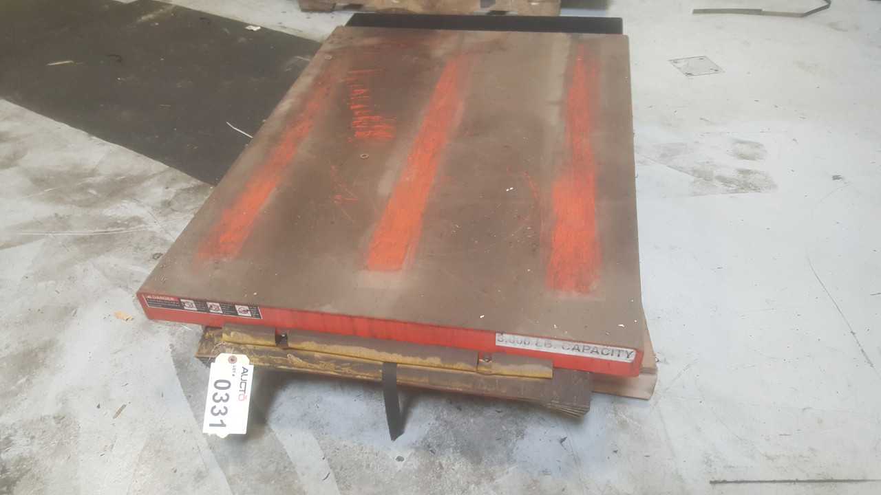 Presto electric scissor lift table, 3000lb capacity - MATERIAL HANDLING