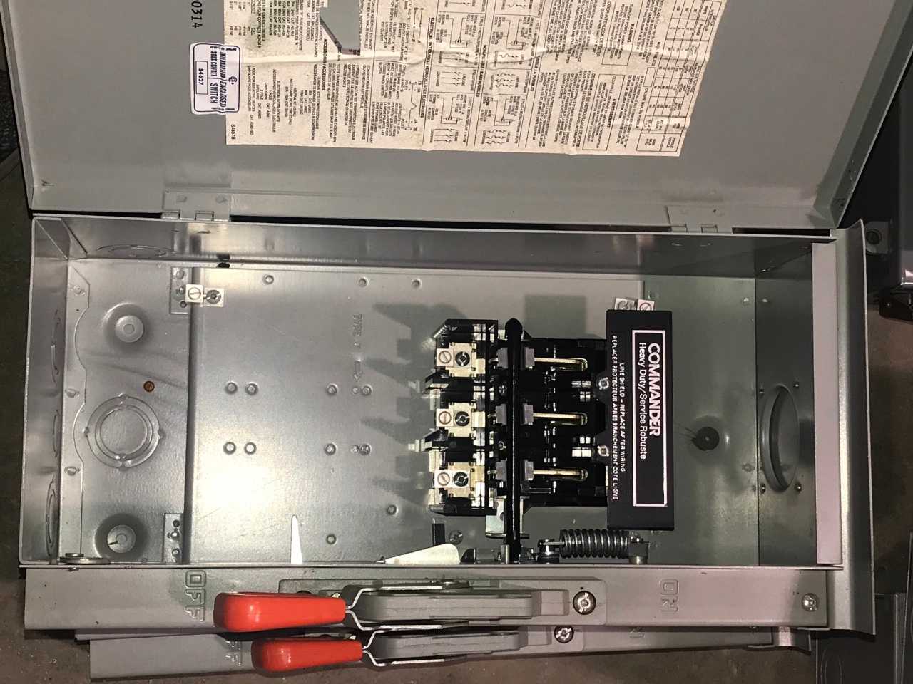 WESTINGHOUSE/COMMANDER SAFETY SWITCHES (QTY 3) - SAFETY SWITCH