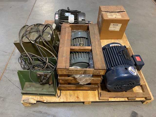 Lot of 5 Induction Motors & Equipment - Used - Bench Tested - Pulled from Tool Crib Inventory - ELECTRIC MOTORS