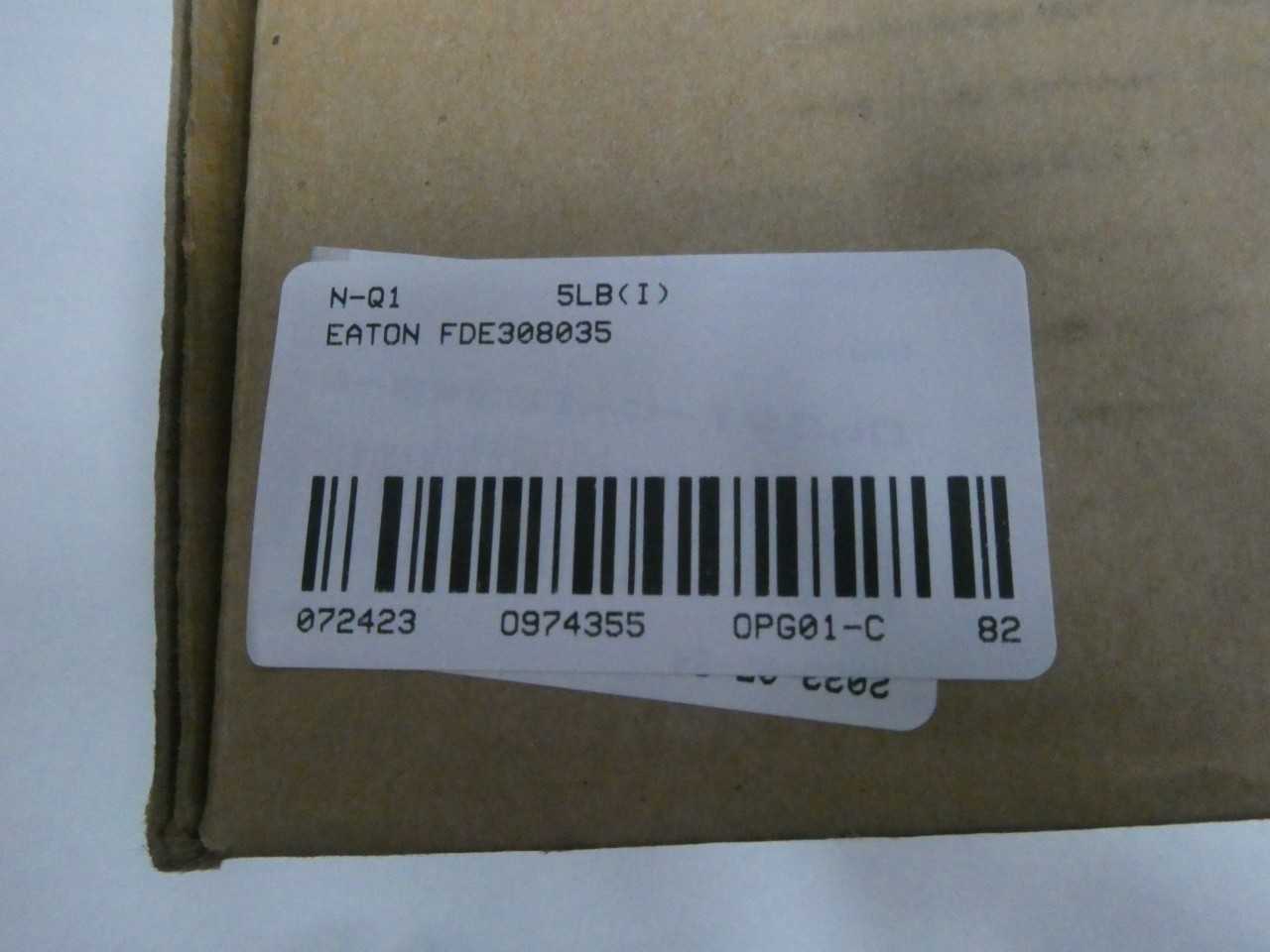 EATON FDE308035 3P 80A AMP 600V-AC MOLDED CASE CIRCUIT BREAKER - CIRCUIT BREAKERS