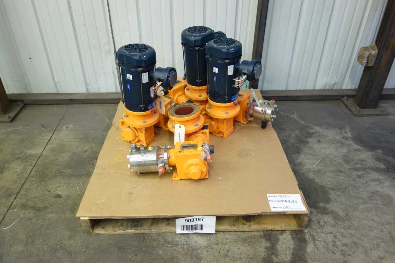 PALLET OF ASSORTED PROMINENT ORLITA HYDRAULIC DIAPHRAGM METERING PUMPS - METERING PUMP
