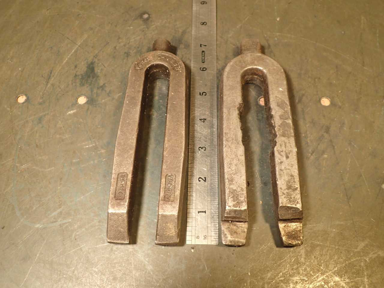 2 Piece Set of Mill Milling Hold Down Straight Strap Clamps: 2" Wide 6-3/4" Long - END MILLS