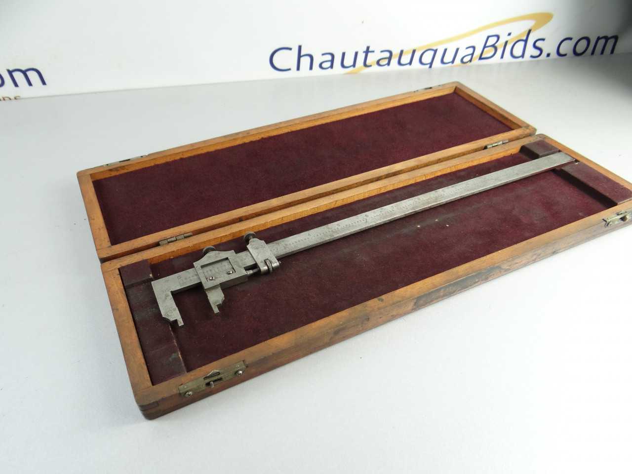 12 INCH MCGRATCH VERNIER CALIPERS WITH STARRETT CASE - ELECTRIC POWER TOOLS