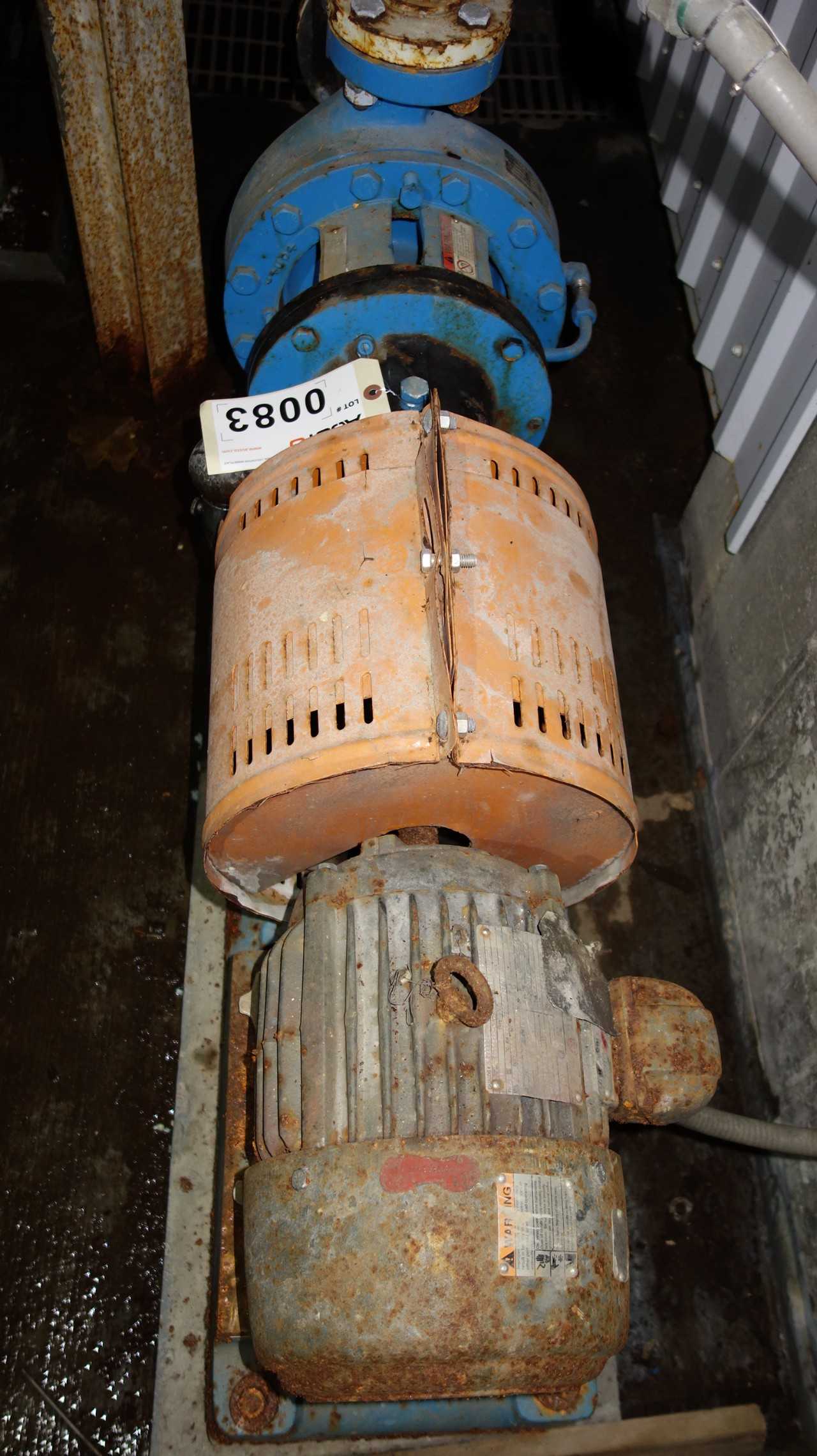 GOULDS 3196 5HP MTX STAINLESS CENTRIFUGAL PUMP MOTOR Size: 2 X 3-10 - CENTRIFUGAL PUMP