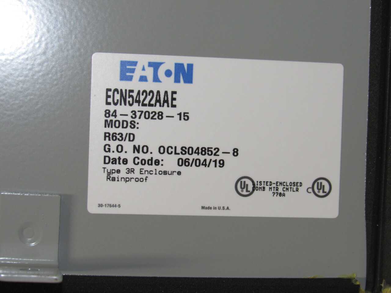 Eaton ECN Enclosure - ELECTRICAL COMPONENTS