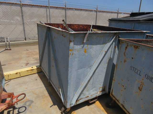 Metal Scrap Bin on Wheels - MISCELLANEOUS
