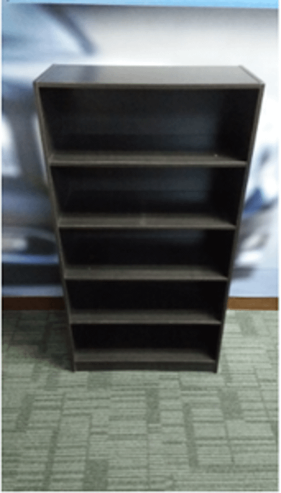 Lot of (4) Compartment Shelving Unit (Black/Brown) - PLANT & FACILITY Lot of (4) Compartment Shelving Unit (Black/Brown) - PLANT & FACILITY