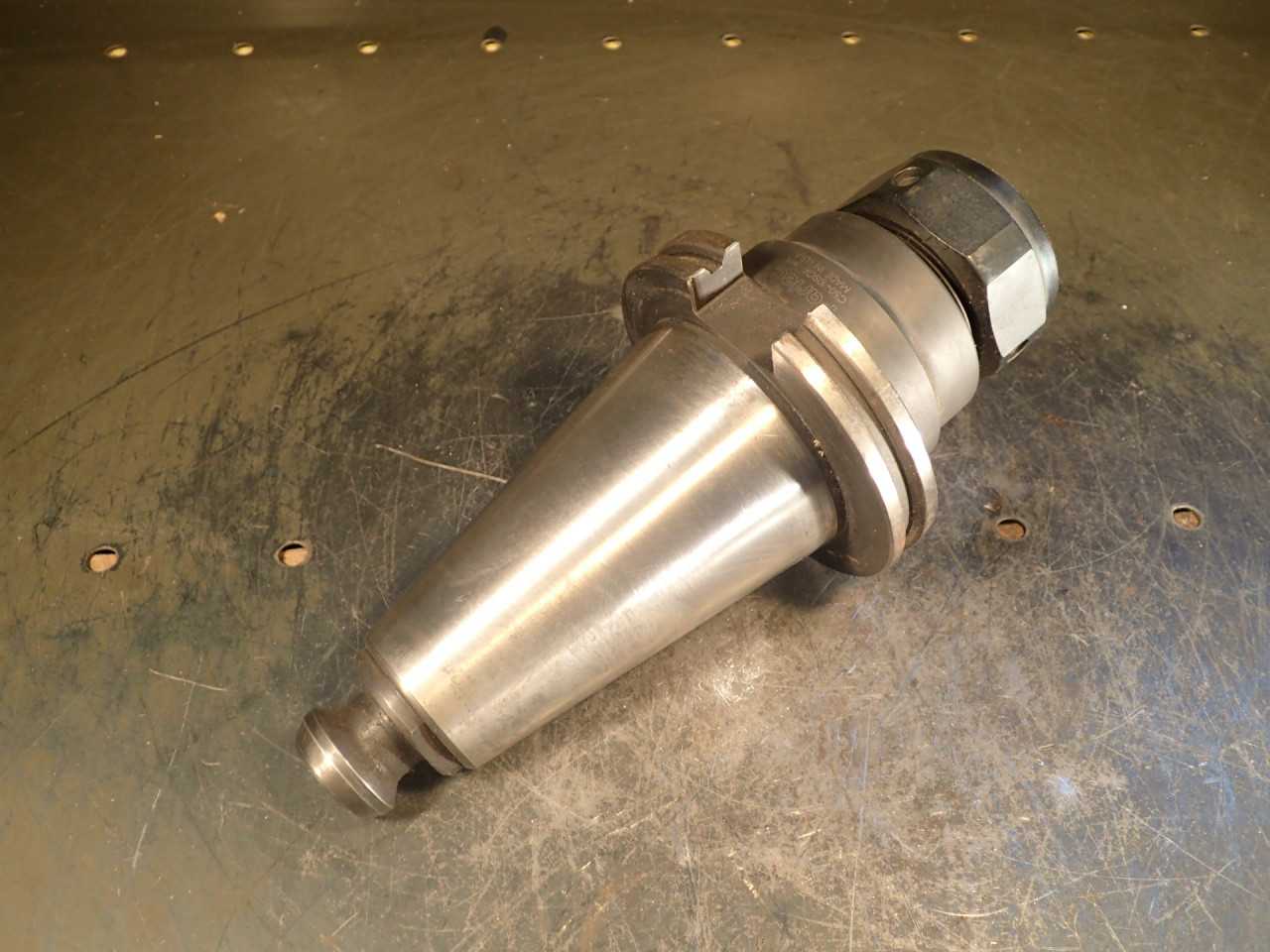 Parlec C5-10SC4 100-PG Single Angle Collet Chuck 3-1/2" Proj TG-100 CAT-50 Shank - MACHINE TOOLING