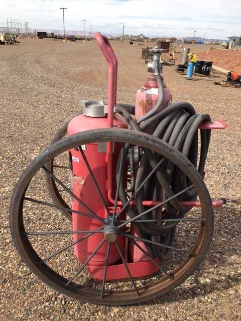 Fire Extinguisher, Wheeled Dry Chemical, For A, B, C Class Fires - SAFETY EQUIPMENT