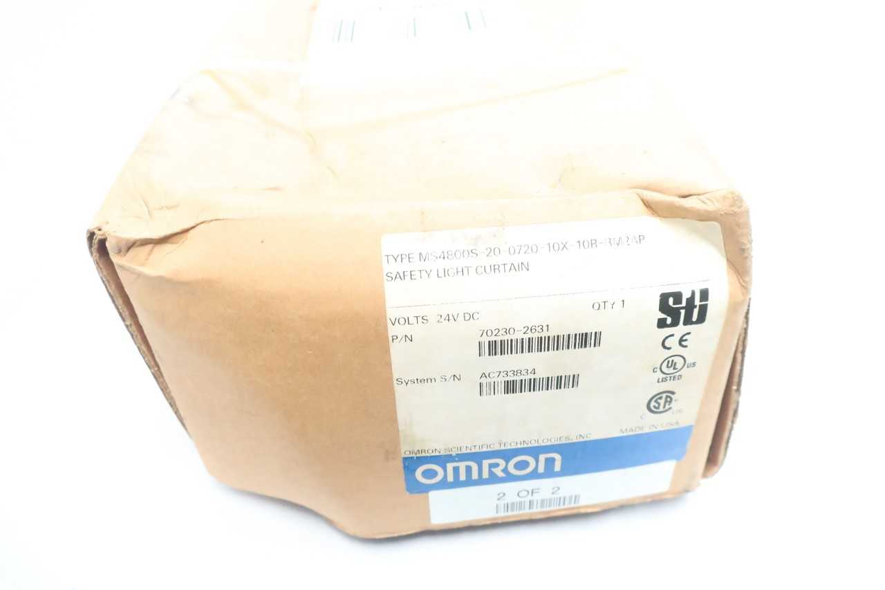 OMRON MS4800S-20-0720-10X-10R-RM2AP SET 24V-DC LIGHT CURTAIN - INDUSTRIAL PARTS