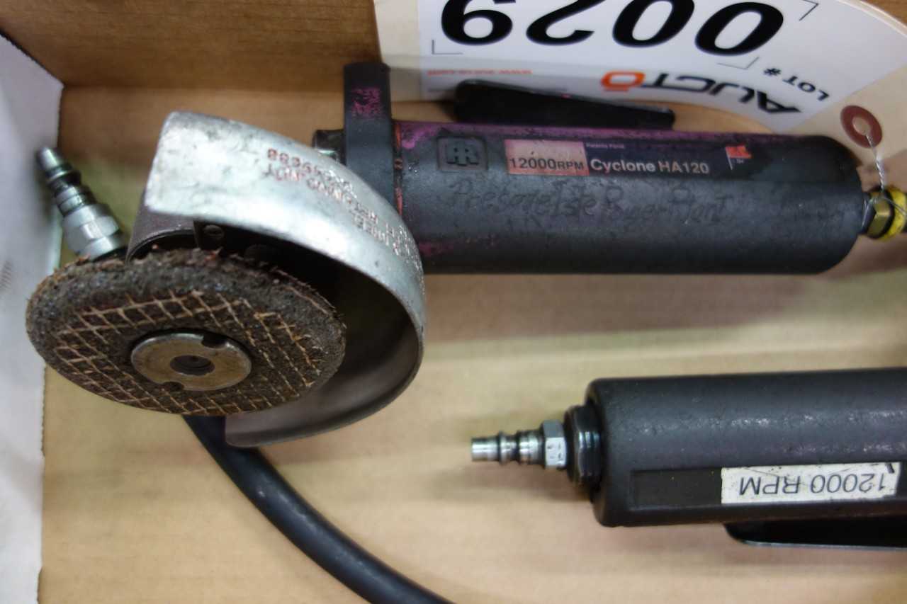 LOT OF 2 INGERSOLL RAND HA120 AIR GRINDER - PNEUMATIC POWER TOOL