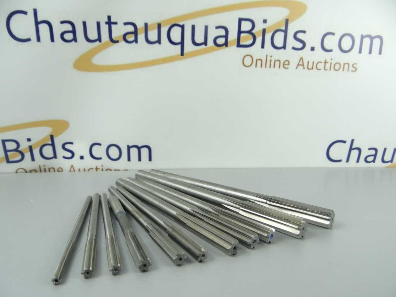 Lot of 11 HSS Chucking Reamers - MACHINING ACCESSORIES & TOOLING
