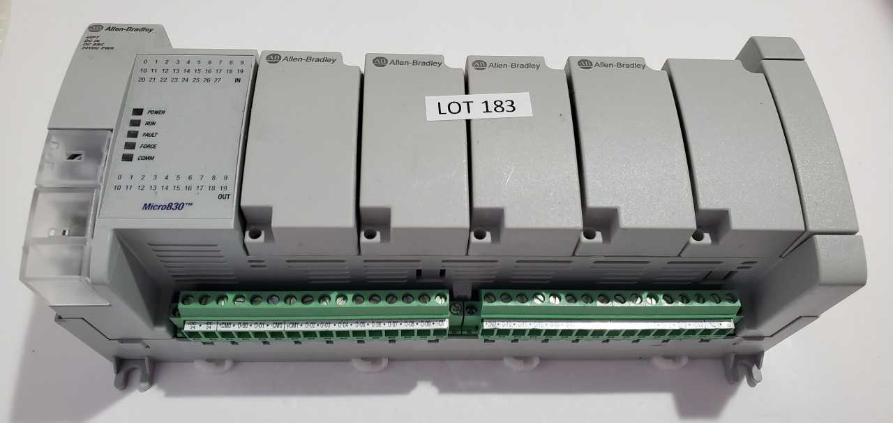 Allen Bradley Micro 830  2080-LC30-48QBB PLC - AUTOMATION & CONTROLS