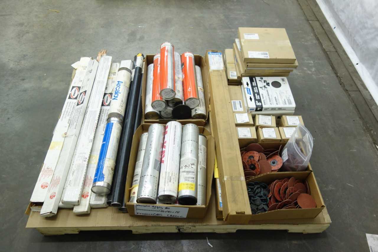 PALLET OF ASSORTED WELDING SUPPLIES - WELDING SUPPLIES