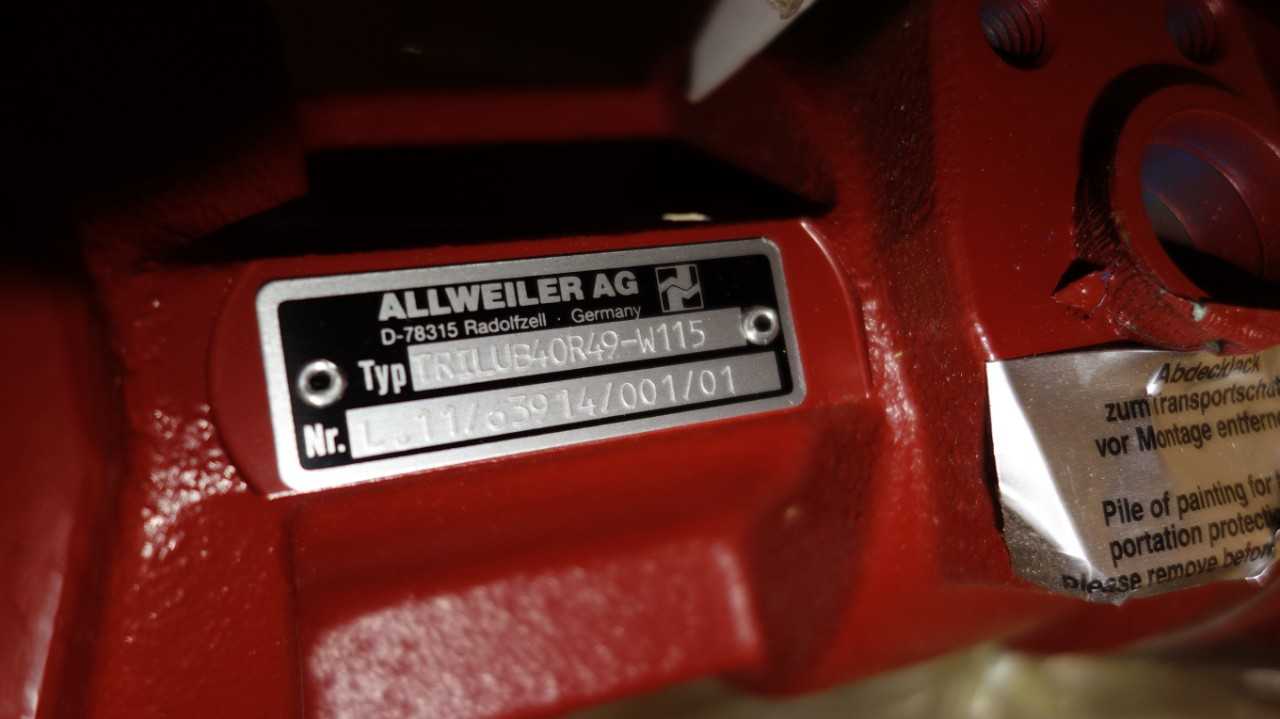 ALLWEILER TRILUB40R49-W115 SCREW PUMP - PUMPS