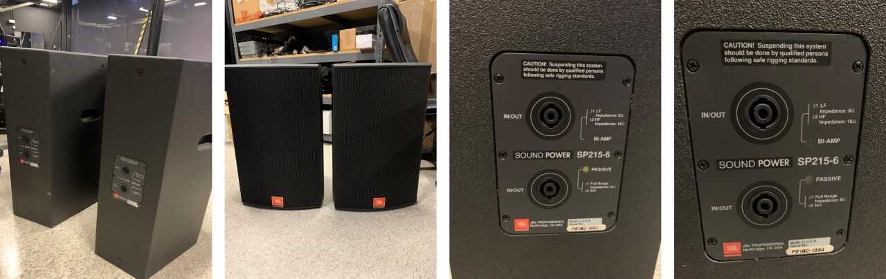 JBL SP215-6 Speakers QTY 2 - LIGHTING