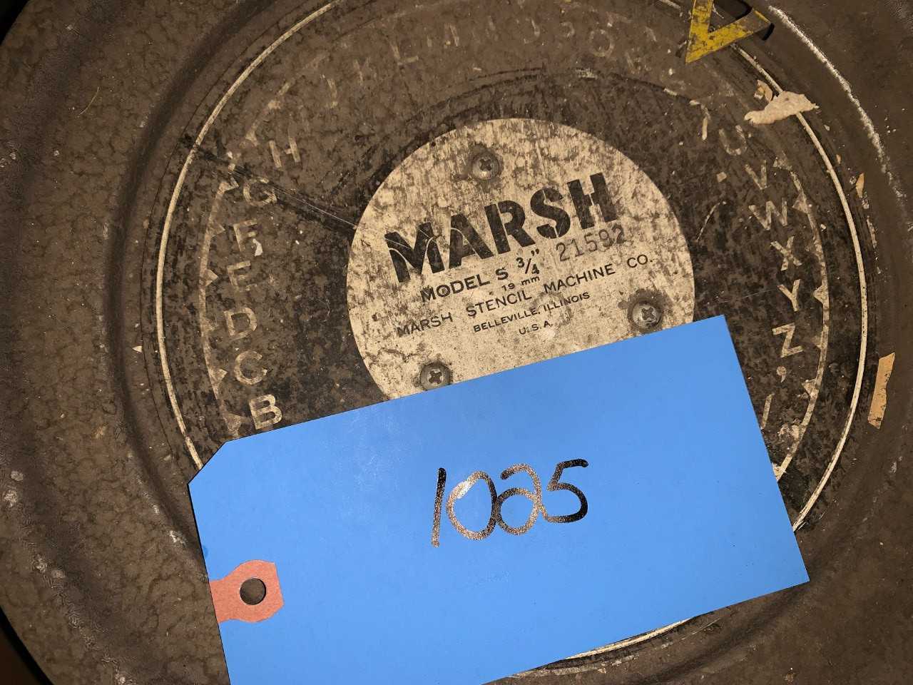 Marsh Stencil machine - INDUSTRIAL PARTS