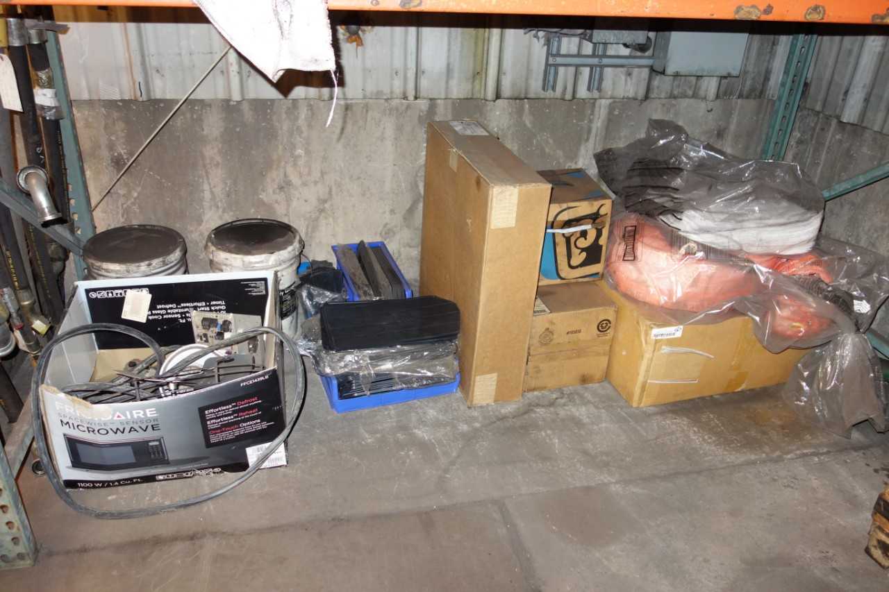 CONTENTS OF RACKING, OIL SNAKES, TARPS, TUBING - INDUSTRIAL PARTS