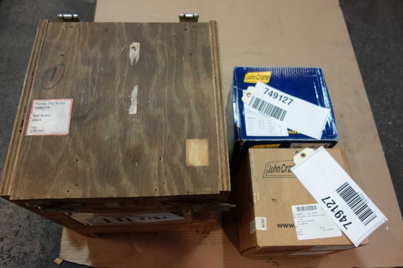 LOT OF ASSORTED PUMP PART & ACCESSORY, CANISTER SEALS- JOHN CRANE, FLOWSERVE - POWER TRANSMISSION