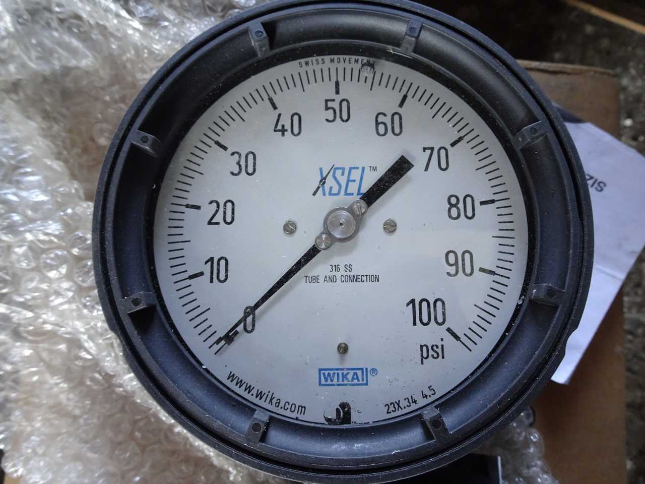 New Wikai Process gauge liquid filled - Stainless diaphragm - INSTRUMENTATION