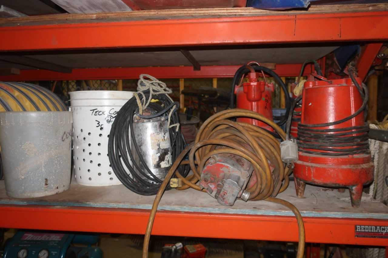 LOT OF ASSORTED SUBMERSIBLE PUMPS - PUMPS