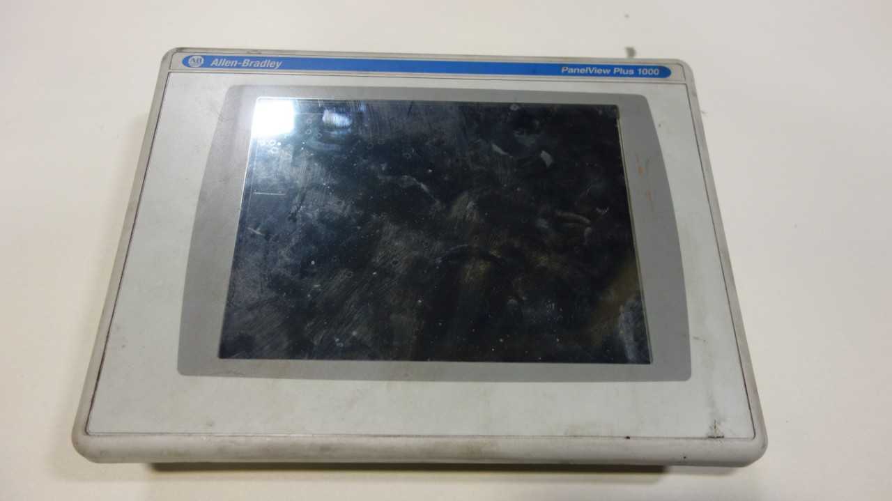 ALLEN BRADLEY 2711P-RDT10C SER B PANELVIEW PLUS 1000 COLOR TOUCH DISPLAY MODULE 2711P-T10C4D1 - HMIS & DISPLAYS