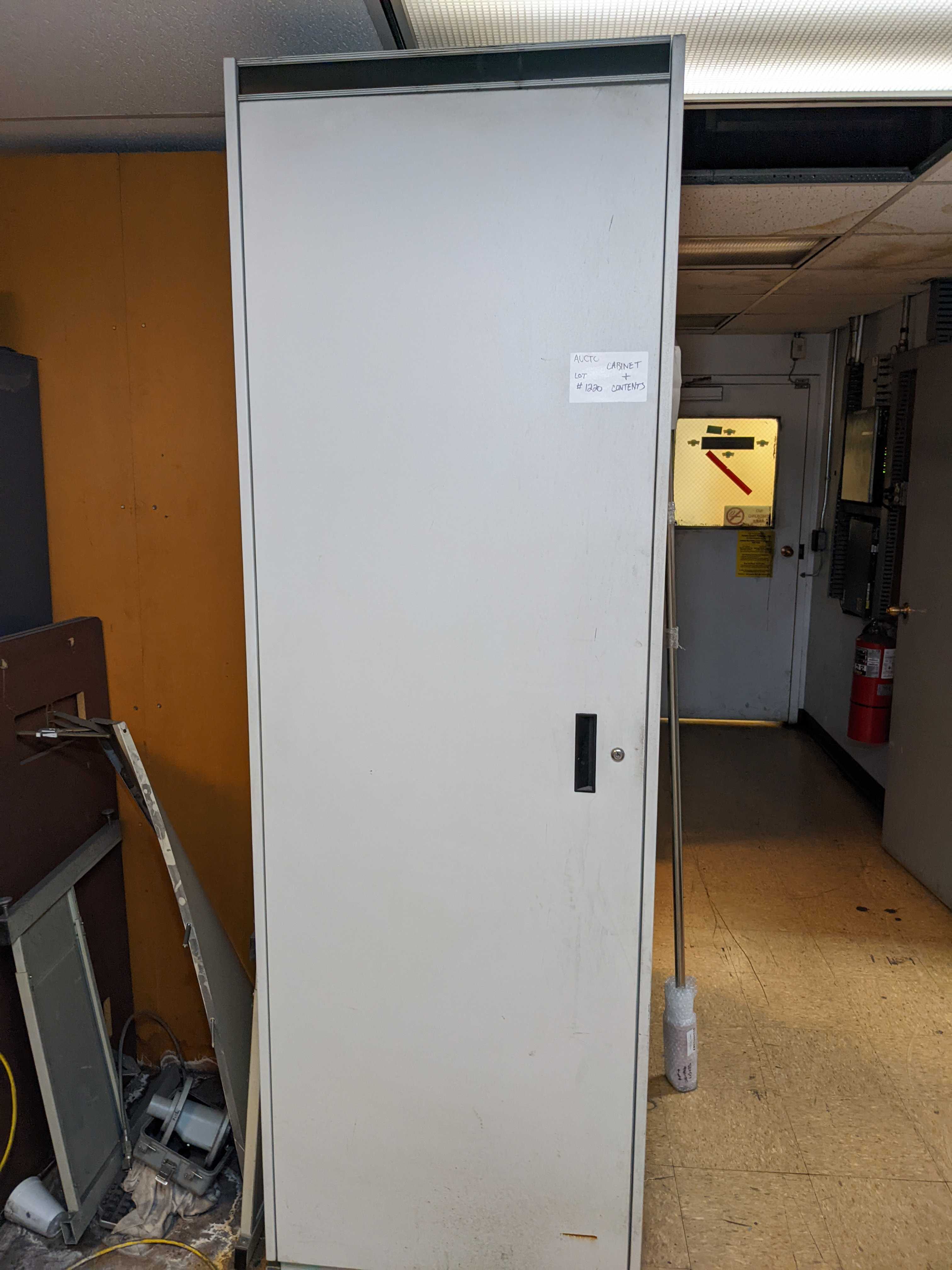 CABINET WITH CONTENTS - ELECTRICAL COMPONENTS CABINET WITH CONTENTS - ELECTRICAL COMPONENTS