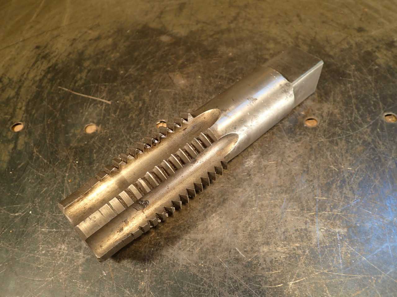 Vermont 1-3/4" -5 NC Hand Thread Tap: 1.75", 6-Flute, 3" Long Flutes, 7" OAL USA - HOLEMAKING TOOLS