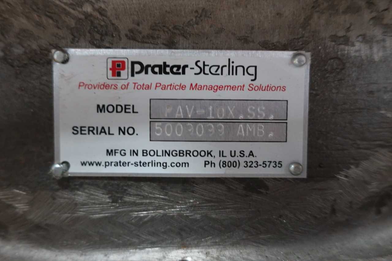 PRATER-STERLING PAV-10X.SS. PAV SERIES ROTARY AIRLOCK FEEDER VALVE - VALVES