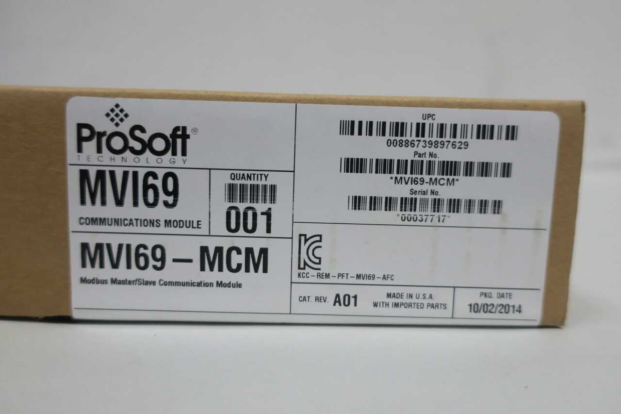 PROSOFT MVI69-MCM MASTER/SLAVE MODULE - AUTOMATION & CONTROLS