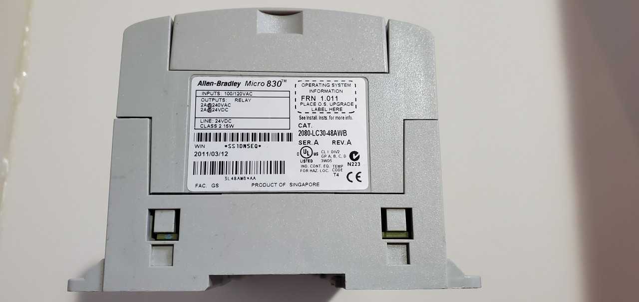 Allen Bradley Micro 830  2080-LC30-48AWB PLC - AUTOMATION & CONTROLS