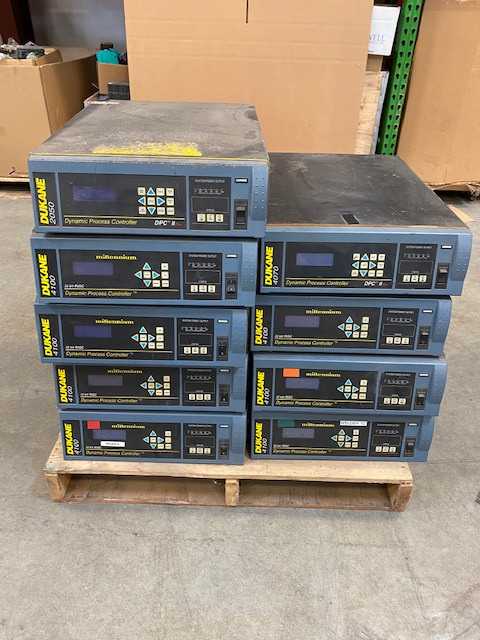 Lot of 9 DUKANE DYNAMIC PROCESS CONTROLLERS- (7) Model 4100; (1) Model 4070; (1) Model 2050 - INDUSTRIAL PARTS