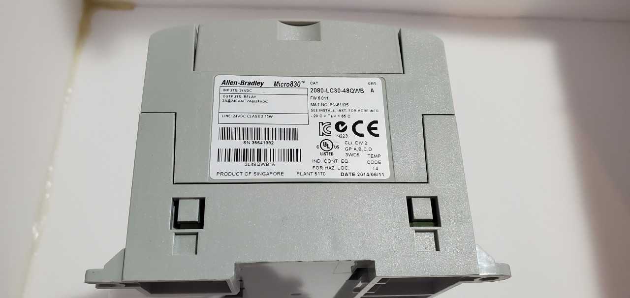 Allen Bradley Micro 830 2080-LC30-48QWB PLC - AUTOMATION & CONTROLS