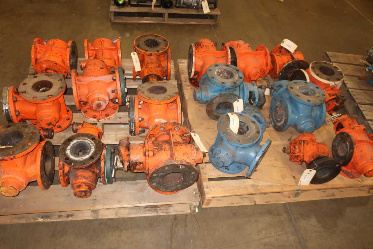 2 PALLETS OF ASSORTED PLUG VALVES 3IN-4IN WKM DEZURIK - PLUG VALVE