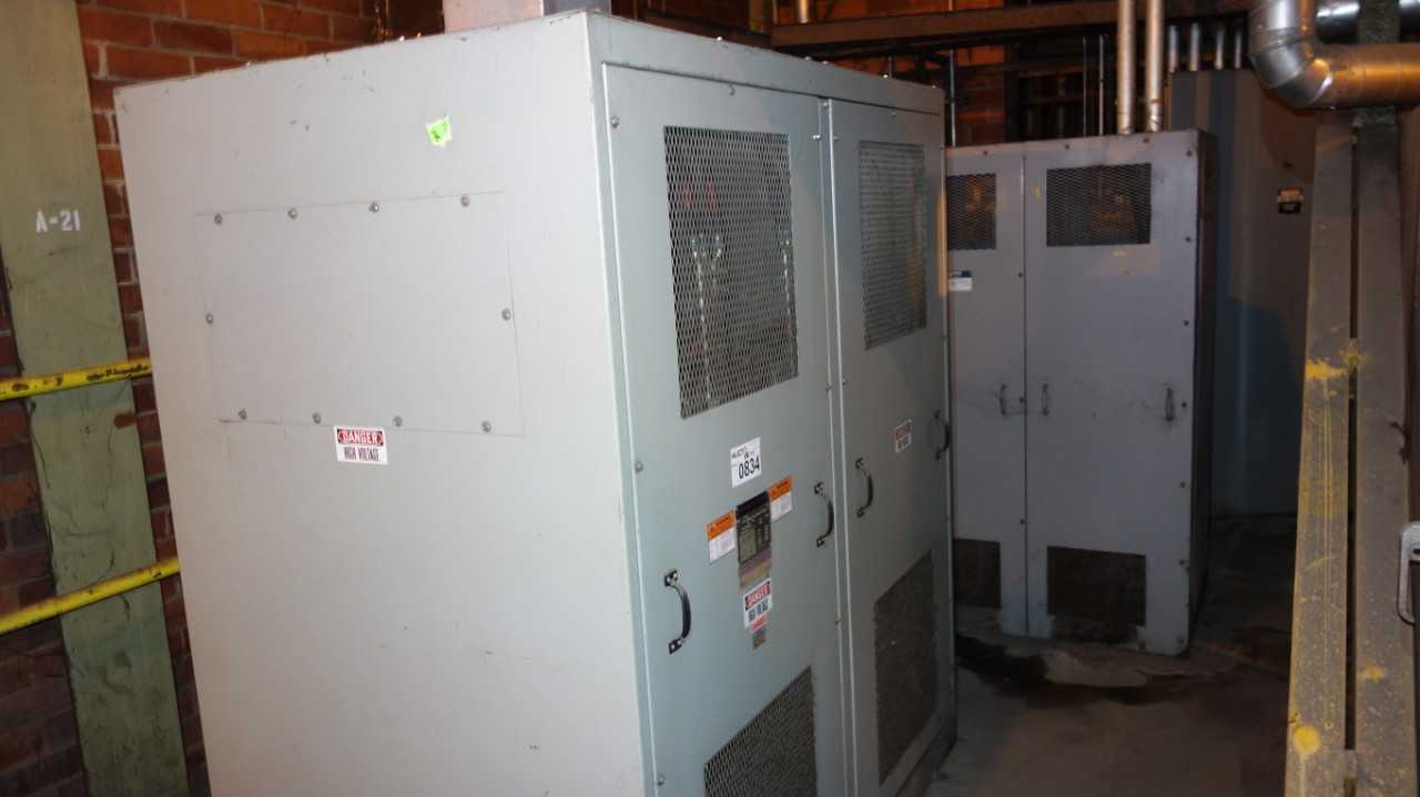 MGM TRANSFORMER 1000KVA 2400V 480Y/277V & GTE SYLVANIA 400KVA 2400V TRANSFORMER - CONTROL TRANSFORMERS