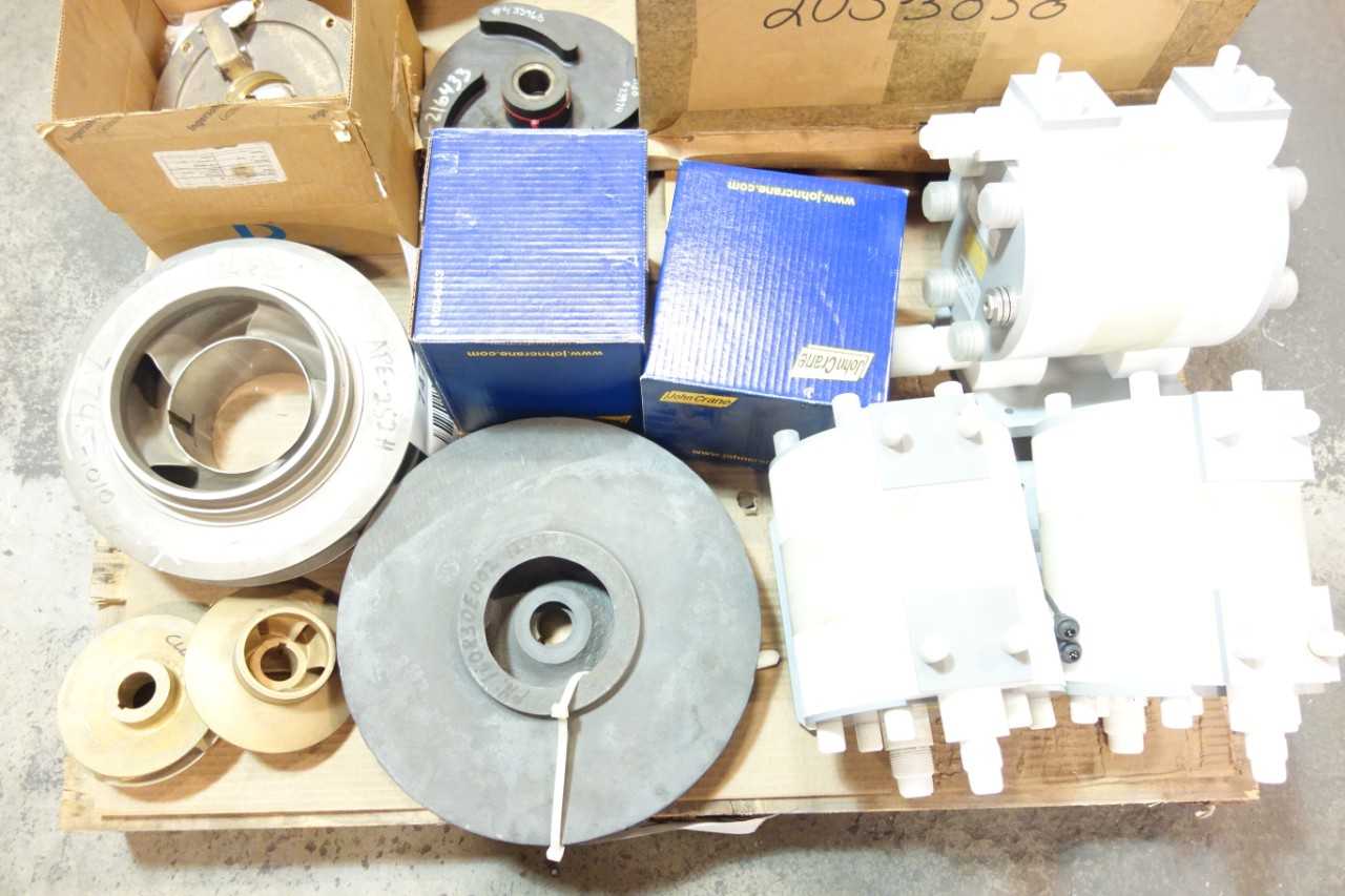 1 PALLET OF ASSORTED PUMPS, PUMPREPLACECMT PARTS & ACCESSORIES- YAMADA, INGERSOLL, JOHN CRANE - PUMPS