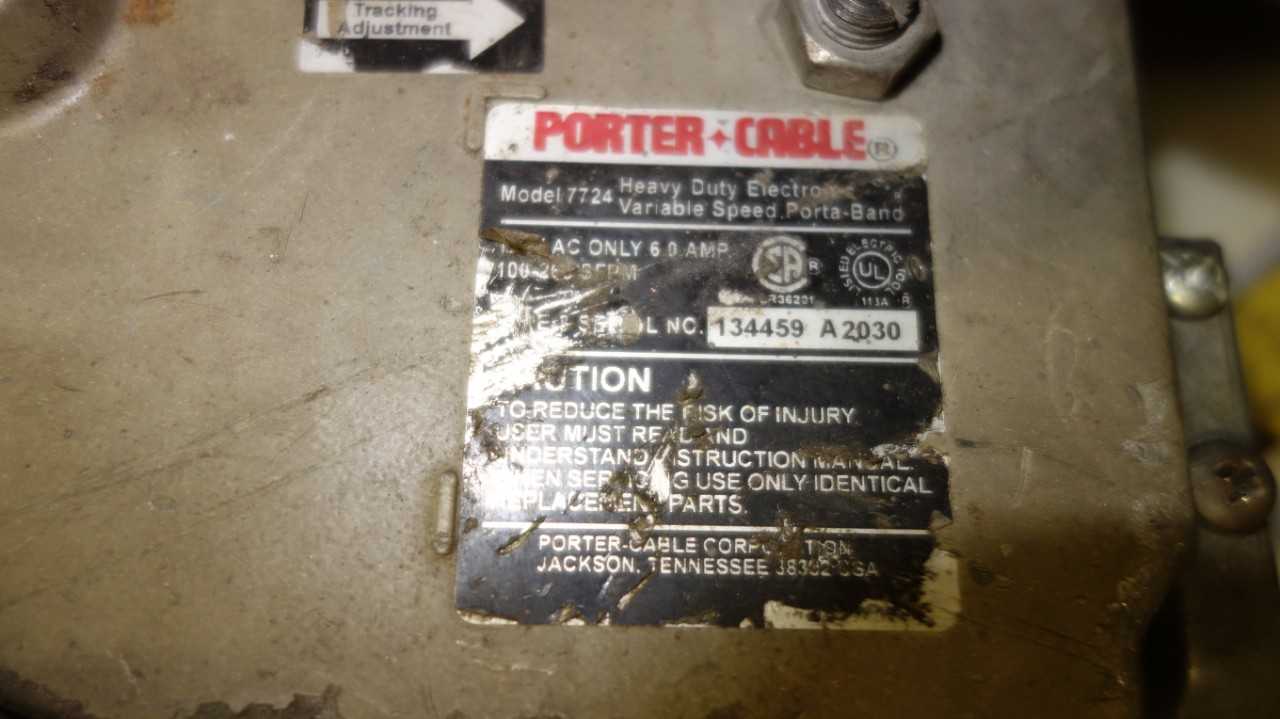 LOT OF 3 PORTER CABLE 7724 VARIABLE SPEED PORTA BAND SAWS 6AMP - ELECTRIC POWER TOOLS
