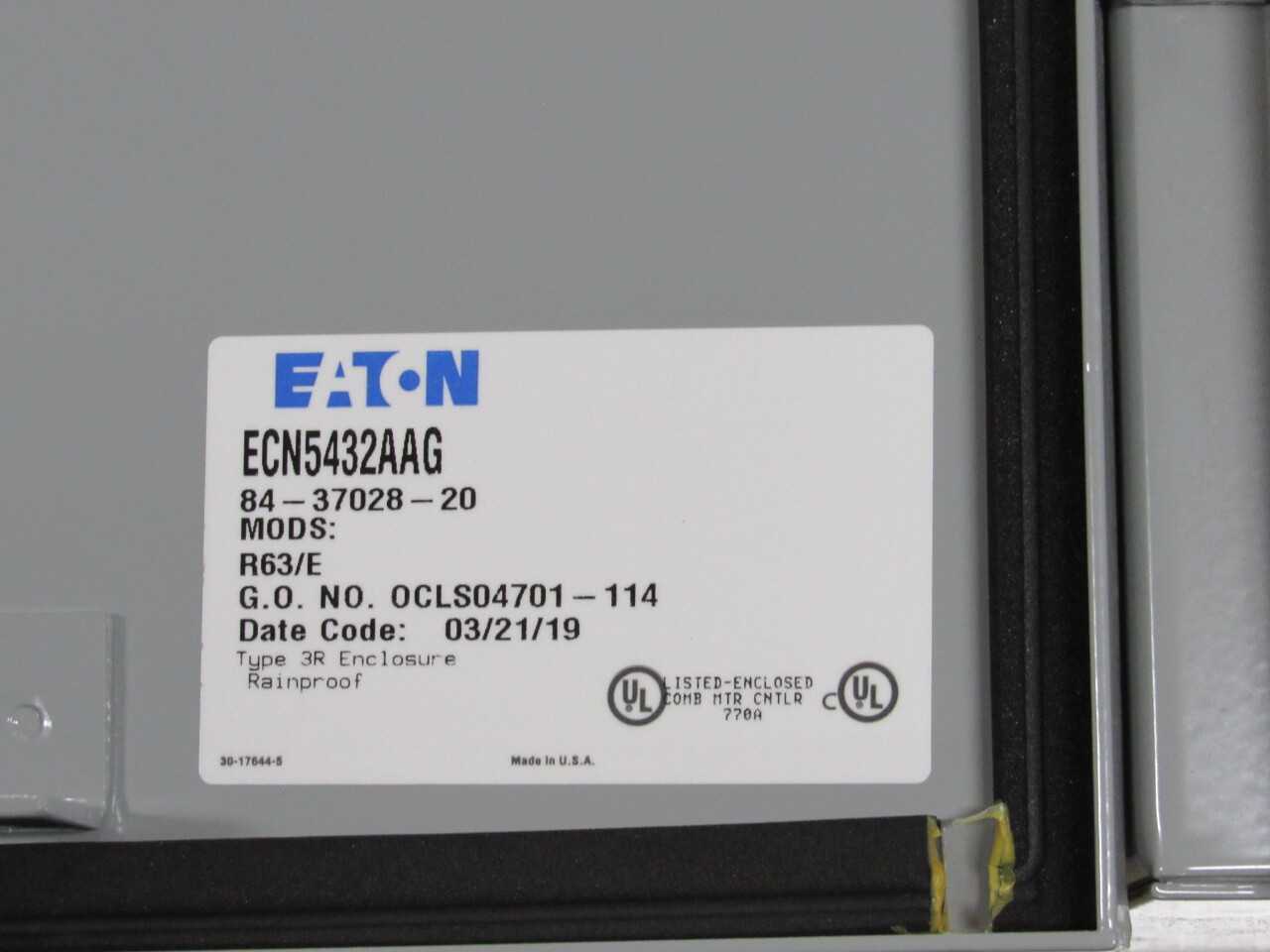 Eaton ECN Enclosure - ELECTRICAL COMPONENTS