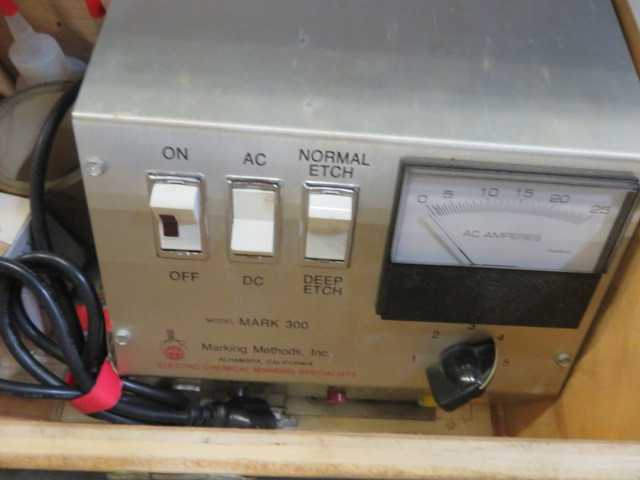 Electrochemical Etching Machine Marking Methods Mark-300 Power Unit - MISCELLANEOUS