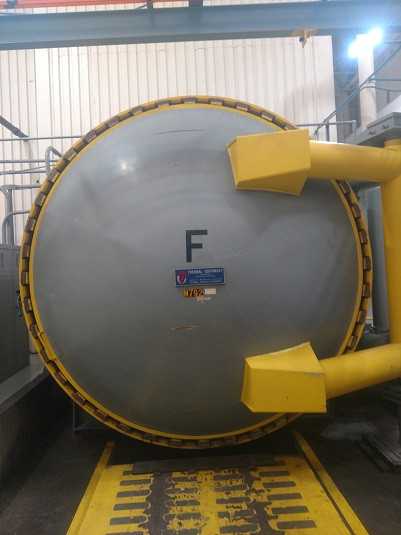 TEC Autoclave 10' X 50' 650 Degree, 210 PSI, under power at this time - PROCESS EQUIPMENT TEC Autoclave 10' X 50' 650 Degree, 210 PSI, under power at this time - PROCESS EQUIPMENT