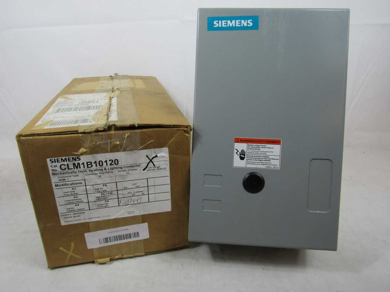 1x Siemens CLM1B10120 Lighting Contactor - CONTACTORS