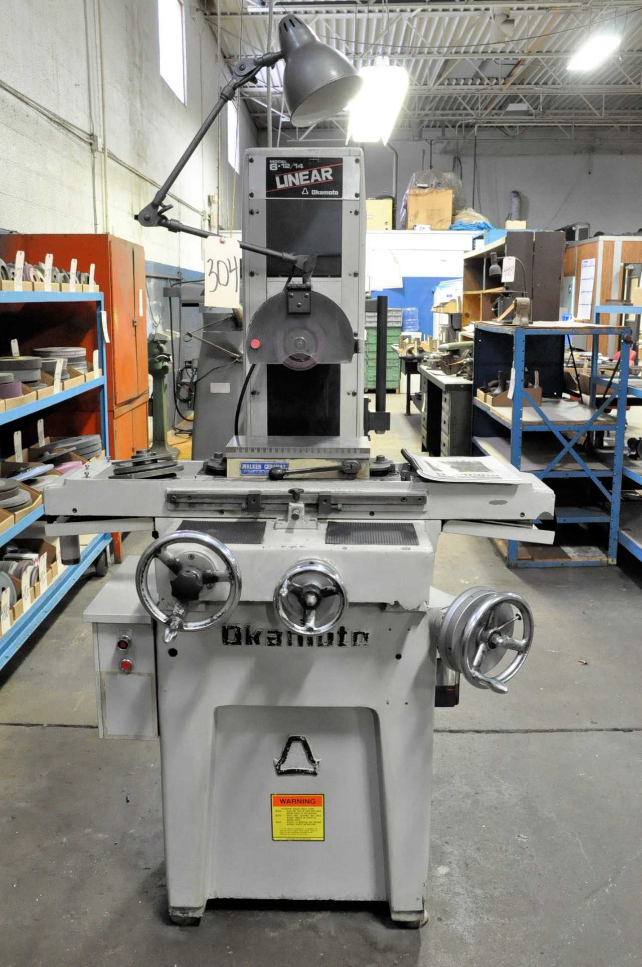 Okamoto Model PFG612 Linear Hand Feed Surface Grinder - GRINDING MACHINES