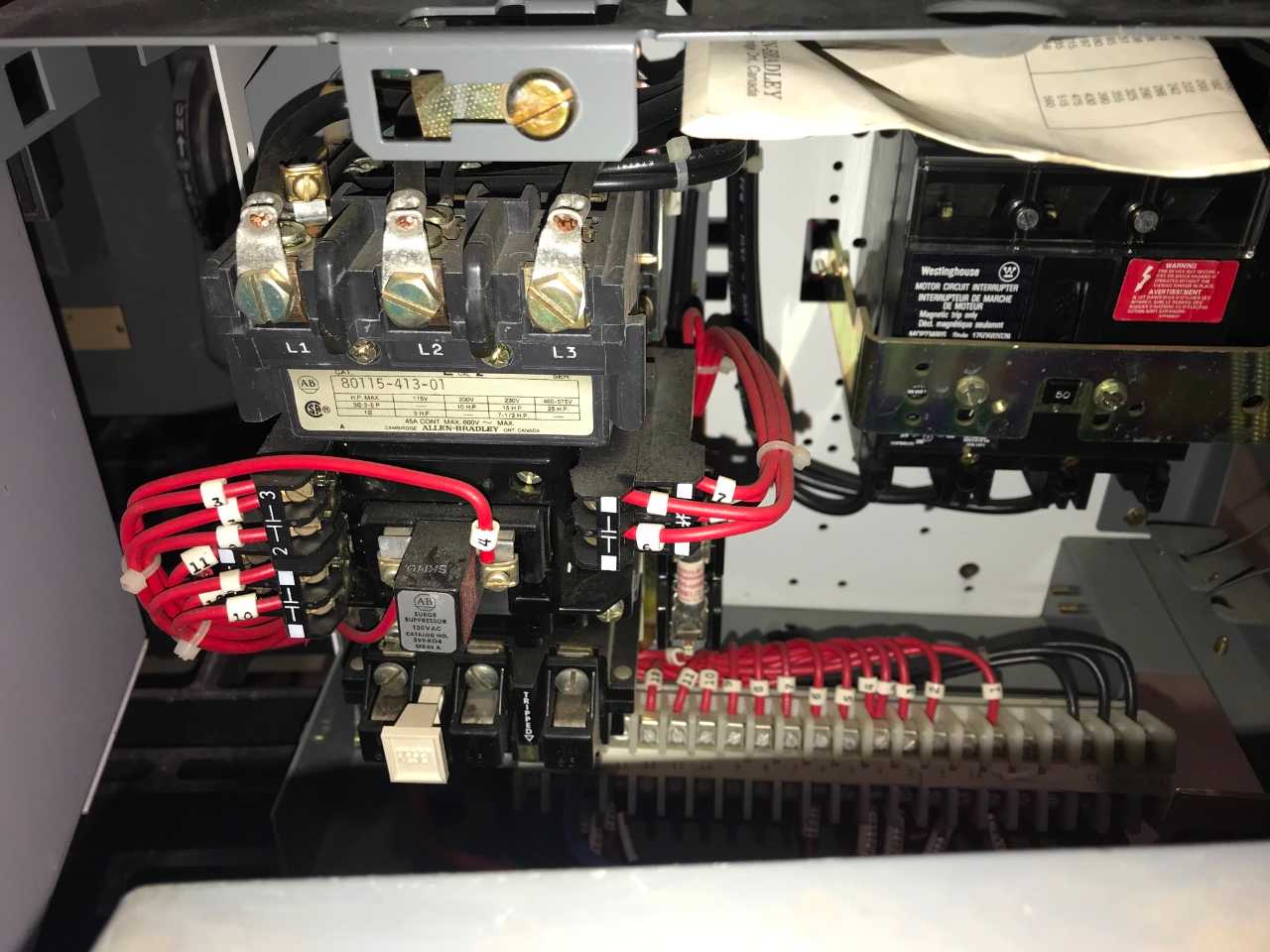 ALLEN BRADLEY MCC BUCKET SIZE 2 STARTER 50A BREAKER (QTY 9) - CIRCUIT BREAKERS